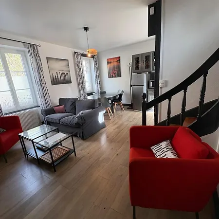 Semesterbostad Maison Cosy Et Moderne Avec Balcon Et Vue - 5 Pers